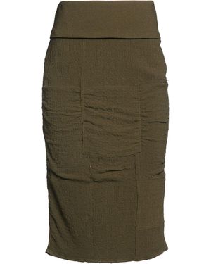 Tom Ford Military Midi Skirt Viscose, Elastane - Green