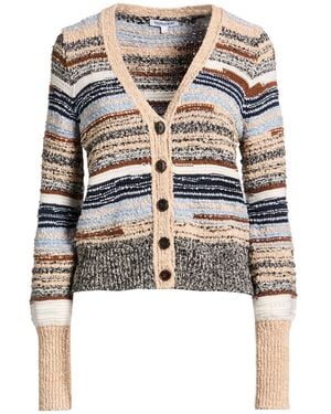Veronica Beard Cardigan Cotton, Wool, Recycled Polyester, Polyester - Natural