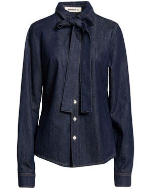 Semicouture Denim Shirt Cotton - Blue