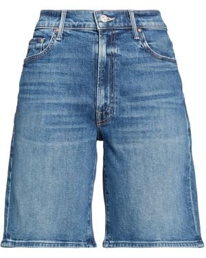 Mother Superior Denim Shorts Cotton, Elastane - Blue