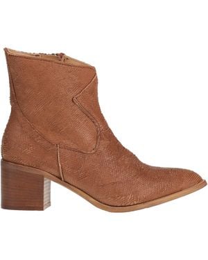 Islo Isabella Lorusso Camel Ankle Boots Soft Leather - Brown