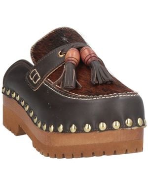 サンダル・ミュール JEJIA SS23 LEATHER CLOGS (JDPS23FO06_0362840284) Jejia Charlotte clogs - Brown - Women | JDPS23FO010361438