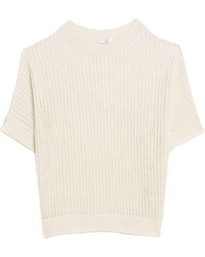 Peserico Sweater Linen, Cotton - White