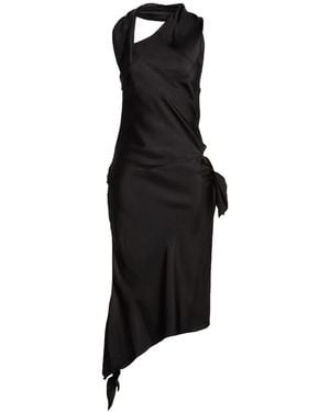 Courreges Maxi Dress Silk - Black