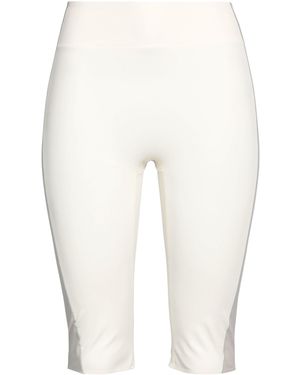 Reebok Ivory Shorts & Bermuda Shorts Polyamide, Elastane - White