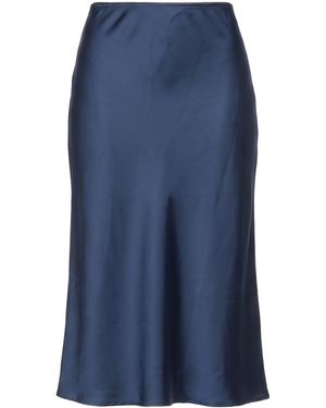 MY LAB Midi Skirt Polyester - Blue