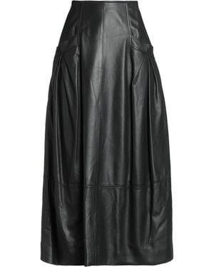 Alberta Ferretti Midi Skirt Lambskin - Grey