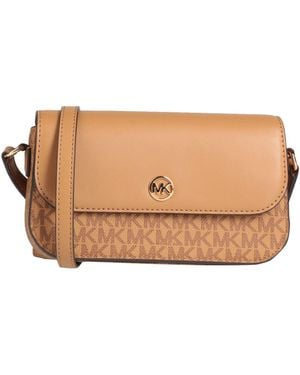 MICHAEL Michael Kors Camel Cross-Body Bag Textile Fibres - Natural