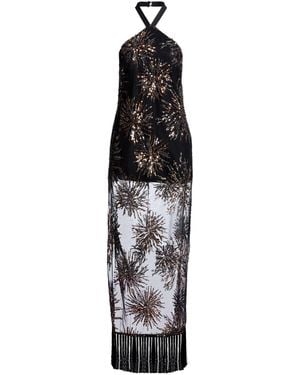 Taller Marmo Maxi Dress Polyester - White