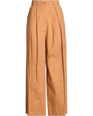 Twinset Trousers Cotton, Elastane - Orange