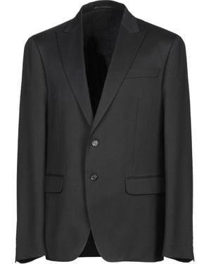 DSquared² Blazer Virgin Wool, Elastane, Bovine Leather - Black
