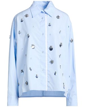 DES_PHEMMES Sky Shirt Cotton, Acrylic, Glass, Polyester - Blue
