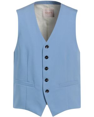 Officina 36 Tailored Vest Polyester, Viscose, Elastane - Blue