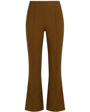 Erika Cavallini Semi Couture Military Trousers Viscose, Acetate - Brown