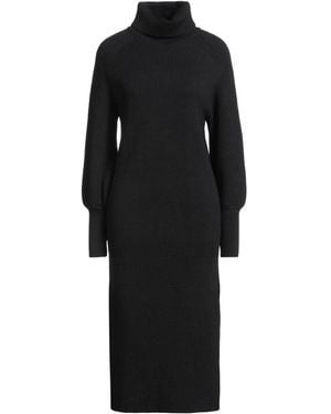 Soallure Midi Dress Viscose, Polyester, Polyamide - Black