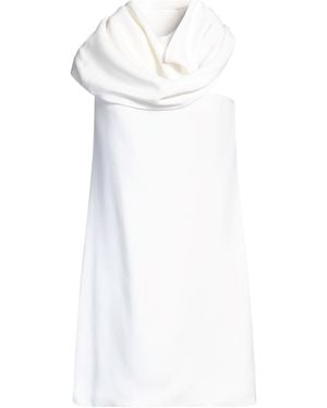Ferragamo Mini Dress Viscose - White