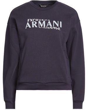 ARMANI EXCHANGE Midnight Sweatshirt Cotton, Elastane - Blue