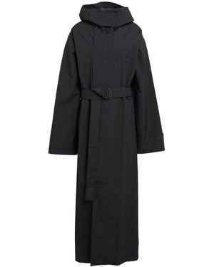 Y-3 Overcoat & Trench Coat Recycled Polyamide, Polyethylene - Black