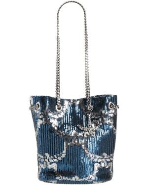 MCM Handbag Textile Fibers - Blue