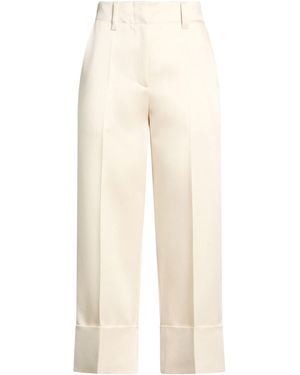Brunello Cucinelli Cream Pants Acetate, Viscose - Natural
