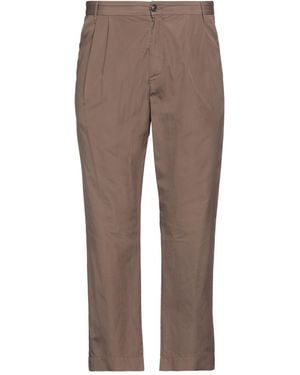 Grifoni Khaki Trousers Cotton - Brown