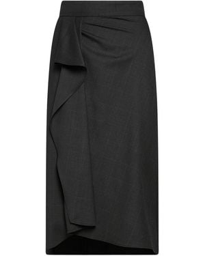 Isabel Marant Midi Skirt Virgin Wool - Black