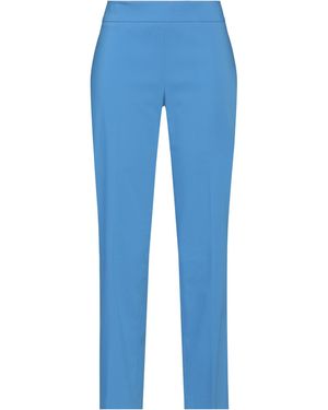 Camicettasnob Azure Pants Cotton, Polyester, Elastane - Blue