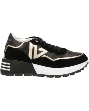 Emanuélle Vee Trainers Leather, Textile Fibres - Black