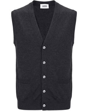 Alpha Studio Cardigan Merino Wool - Blue