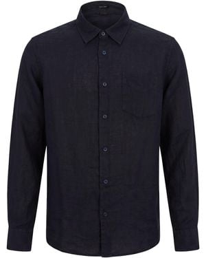 Guess Midnight Shirt Linen - Blue