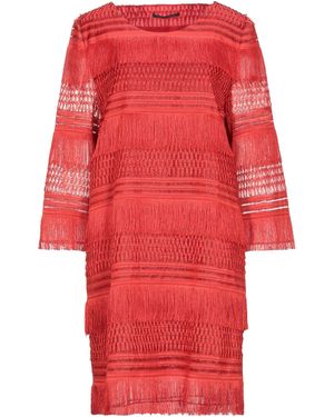 Alberta Ferretti Mini Dress Acetate, Cupro - Red
