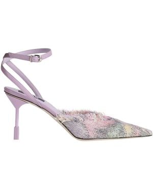 MSGM Pumps Textile Fibers, Leather - Pink