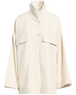 Hevò Overcoat & Trench Coat Cotton - Natural