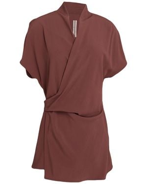 Rick Owens Chocolate Top Acetate, Silk - Red