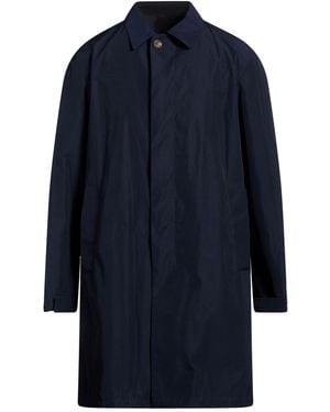 Hevò Overcoat & Trench Coat Polyester, Cotton - Blue