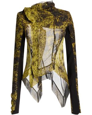 Rick Owens Lime Jacket Silk - Green