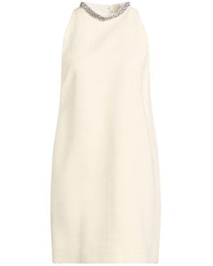 Sandro Mini Dress Cotton, Viscose, Acrylic, Polyamide - White