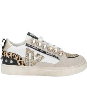 Emanuélle Vee Sneakers Leather, Synthetic Material - White