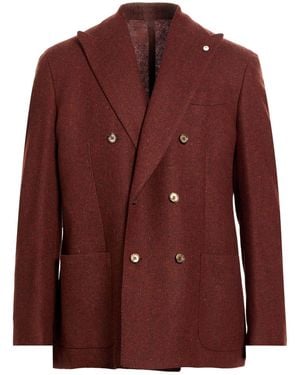 L.B.M. 1911 Brick Blazer Virgin Wool - Red