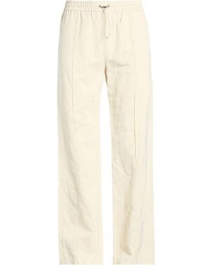Roberto Collina Cream Pants Polyester, Linen - Natural