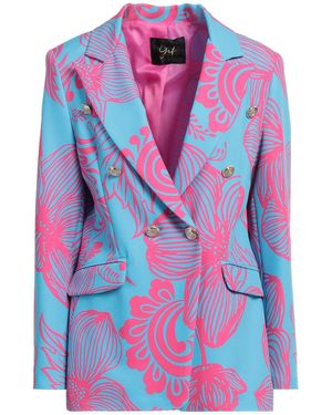 GRIFFAI Azure Blazer Polyester, Elastane - Blue