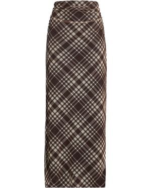 Haveone Maxi Skirt Polyester - Brown