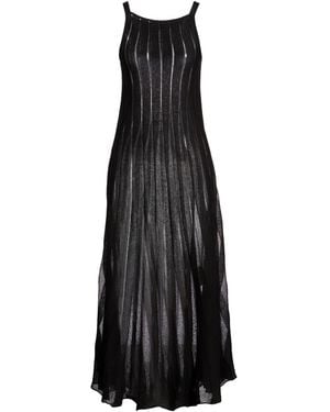 Roberto Collina Midi Dress Viscose, Polyester - Black