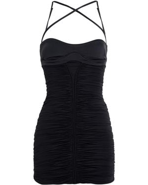Mugler Mini Dresses - Black