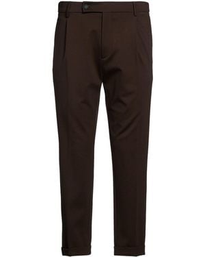 Berwich Dark Trousers Viscose, Polyester, Elastane - Brown