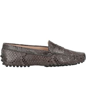 Tod's Khaki Loafers Leather - Grey