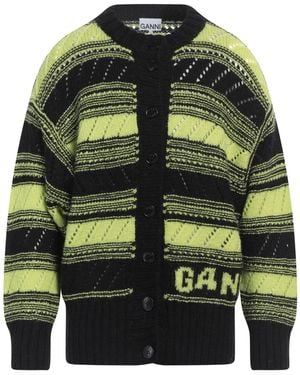 Ganni Cardigan Organic Wool - Green