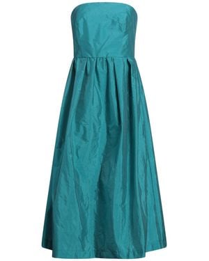 iBlues Emerald Midi Dress Polyester, Polyamide - Blue