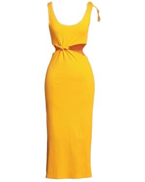 Sandro Midi-Kleid - Gelb