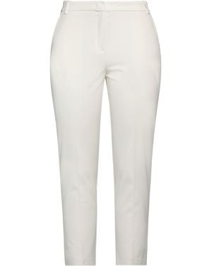 Pinko Ivory Trousers Polyester, Viscose, Elastane - White